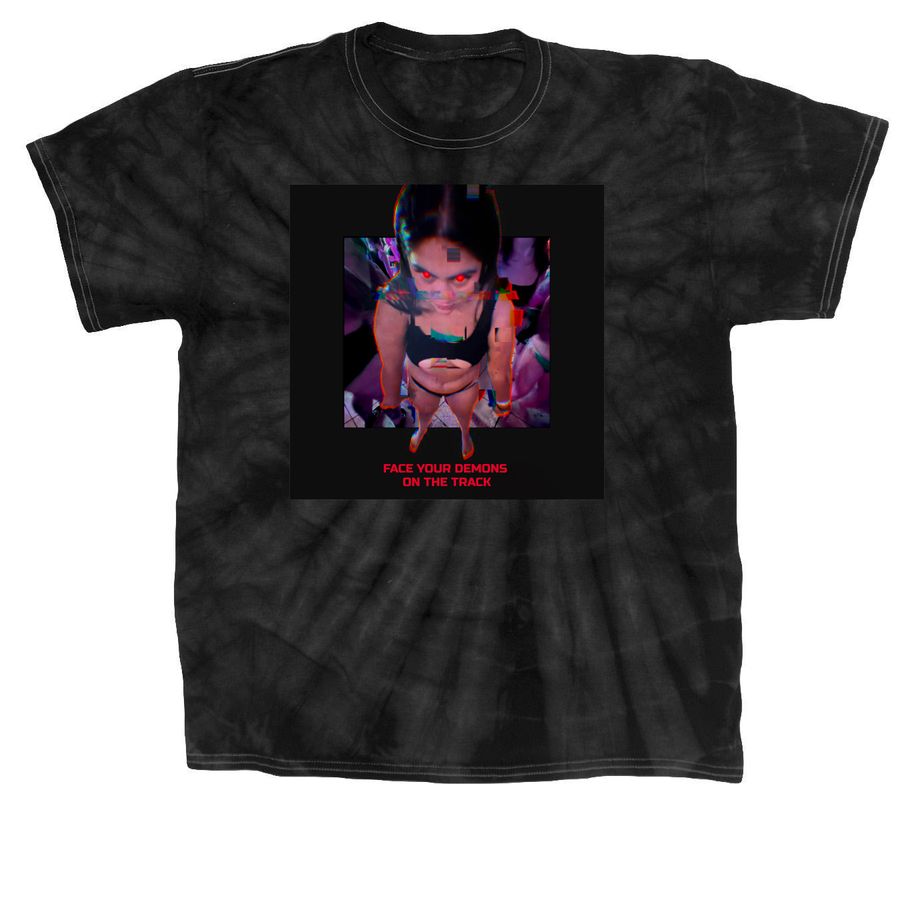 D***s on the Track, a Black Classic Tie Dye Tee