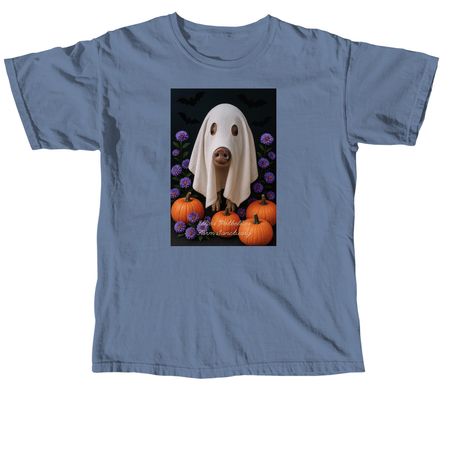 Hog-o-ween 2025, a Blue Jean Comfort Colors Unisex Tee