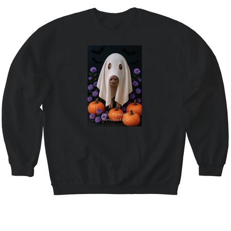 Hog-o-ween 2025, a Black Softstyle Crewneck Sweatshirt