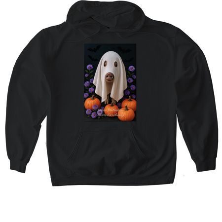 Hog-o-ween 2025, a Black Gildan Softstyle Pullover Hoodie