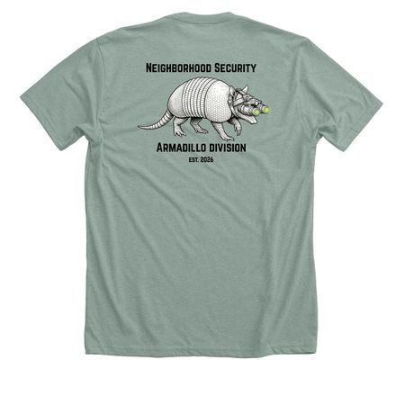 Armadillo Security&nbsp;, a Heather Sage Premium Unisex Tee