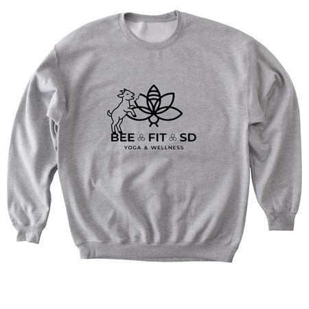 Silly Goats EAT Everything, a Sport Grey Softstyle Crewneck Sweatshirt
