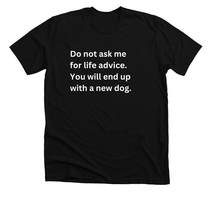 Lucky Penny - Life Advice, a Solid Black Blend Premium Unisex Tee