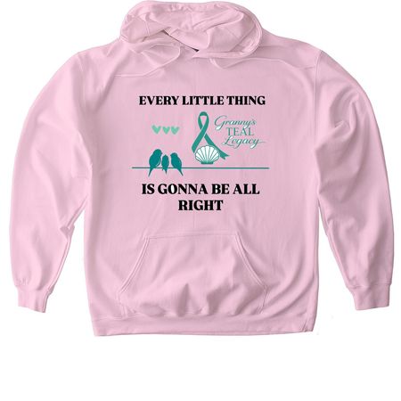 Three Little Birds ?, a Light Pink Gildan Softstyle Pullover Hoodie