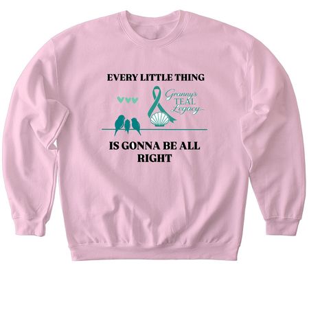 Three Little Birds ?, a Light Pink Softstyle Crewneck Sweatshirt