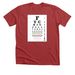 Vision Test - What Are You Seeing?, a Heather Canvas Red Premium Unisex Tee