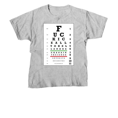 Vision Test - What Are You Seeing?, a Sport Grey Youth Unisex Tee