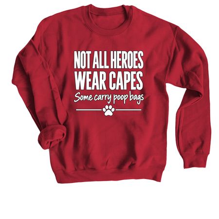 Fam Fit Check: Heroes, a Cardinal Red Crewneck Sweatshirt