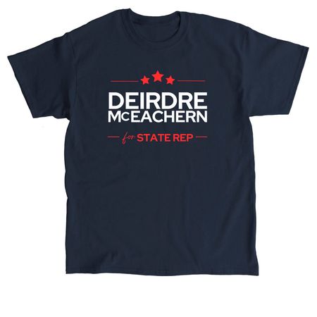 Deirdre McEachern for NH State Rep, a Navy Classic Unisex Tee
