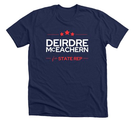 Deirdre McEachern for NH State Rep, a Solid Navy Blend Premium Unisex Tee