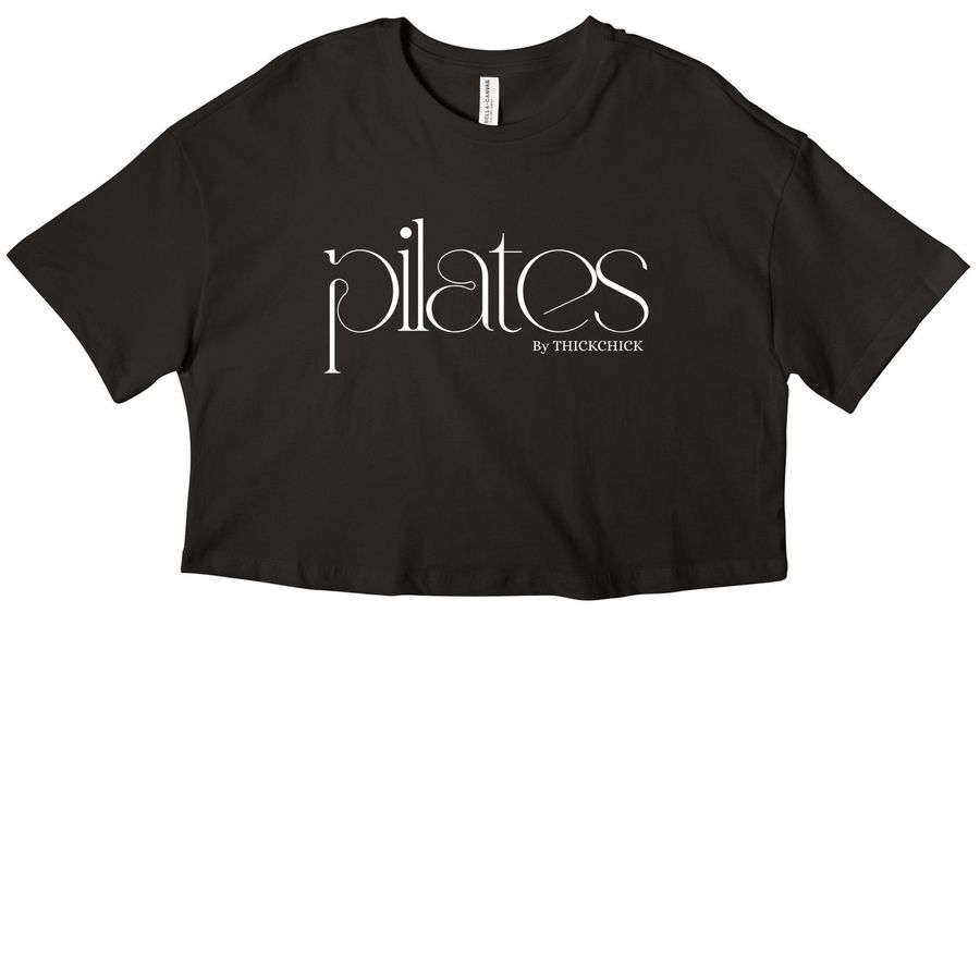 Pilates by THICKCHICK, a Black Women?s Cropped Cotton Tee