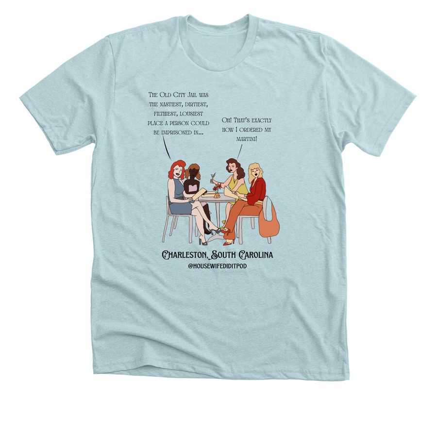 Dirty Martini Edition, a Heather Ice Blue Premium Unisex Tee