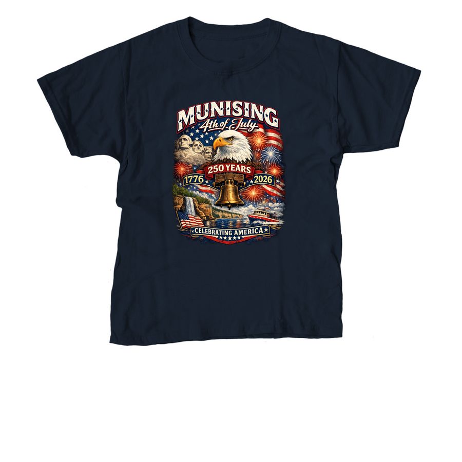 250th Celebration - Youth, a Navy Youth Unisex Tee