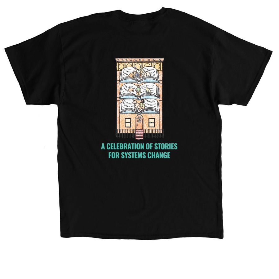 The Next Chapter, a Black Classic Unisex Tee (back-view)