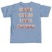 Love-Grow-Serve, a Washed Denim Comfort Colors Unisex Tee (back-view)