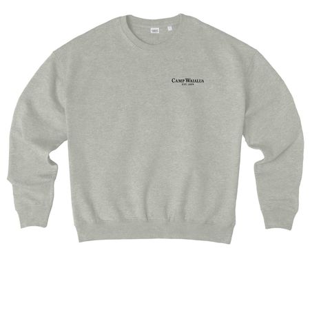 Camp Waialua Sweatshirts, a Heather Grey Stanley/Stella Ledger Dry Crewneck Sweatshirt