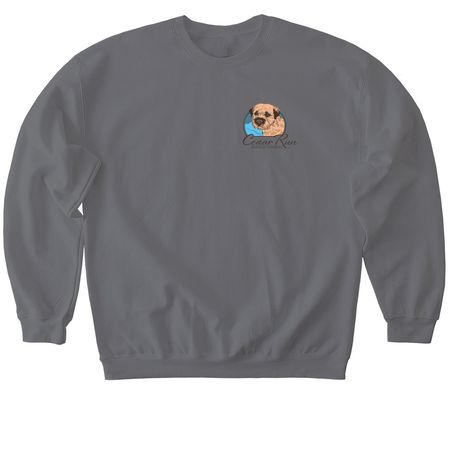 Cedar Run Border Terriers, a Charcoal Softstyle Crewneck Sweatshirt