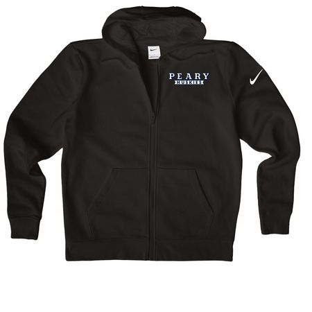 Sporty with plain logo, a Black Nike Women's Club Fleece Zip Up Hoodie