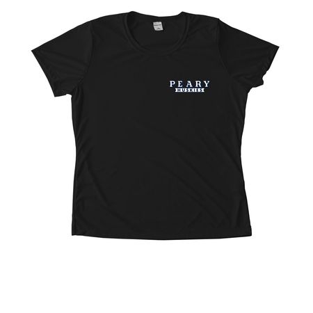 Sporty with plain logo, a Black Women's Performance Tee