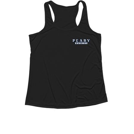 Sporty with plain logo, a Black Women's Performance Tank