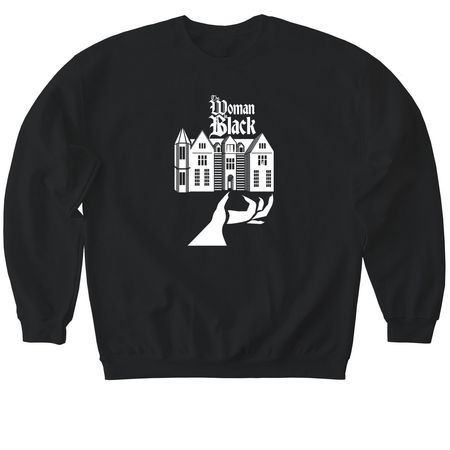 PWLT The Woman in Black, a Black Softstyle Crewneck Sweatshirt