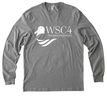 WSC4&nbsp;Organic Cotton Long Sleeve Tee, a Granite Grey Heather Allmade Organic Cotton Long Sleeve Tee