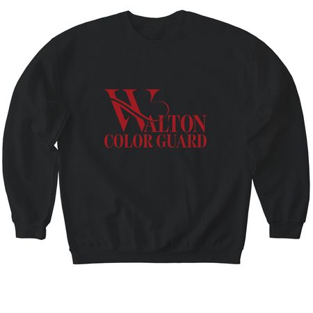 Walton Guard, a Black Softstyle Crewneck Sweatshirt