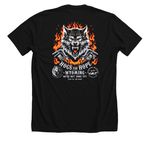 HOGS FOR HOPE 3, a Solid Black Blend Premium Unisex Tee (back-view)