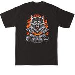HOGS FOR HOPE 3, a Black Tall Classic Unisex Tee (back-view)