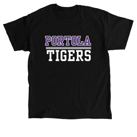 Portola Tigers, a Black Classic Unisex Tee