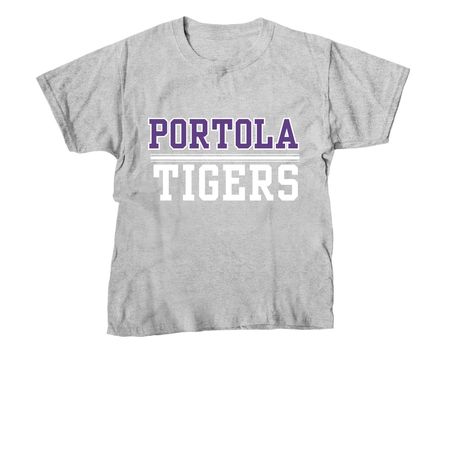 Portola Tigers, a Sport Grey Youth Unisex Tee