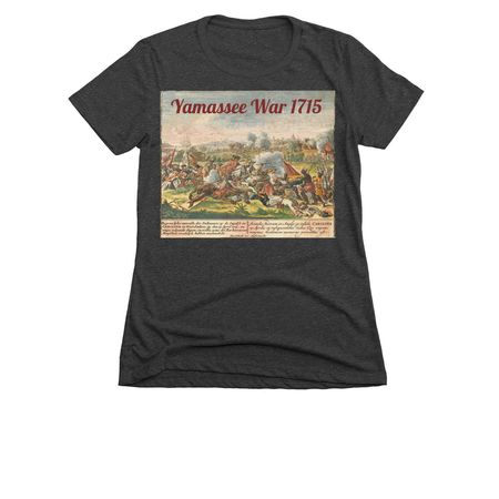 Yamassee War of 1715-1717, a Charcoal Women's Slim Fit Tee