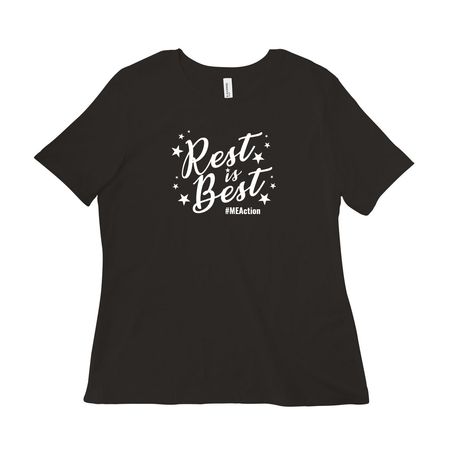 Rest is Best, a Black Women?s Relaxed Cotton Tee