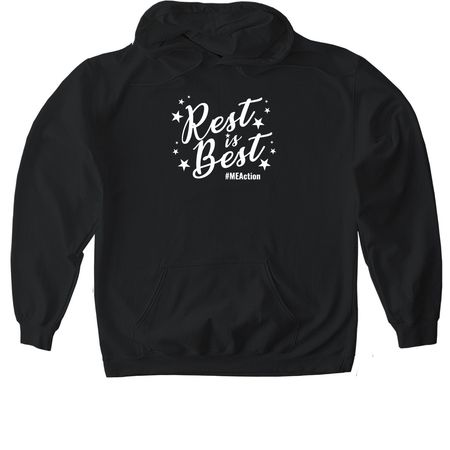 Rest is Best, a Black Gildan Softstyle Pullover Hoodie