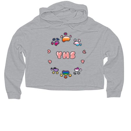 Pride by YHS Staff, a Grey Heather Women?s Lightweight Cropped Hoodie
