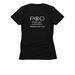 Pod Person Classic Tee, a Black Women's Slim Fit Tee (back-view)