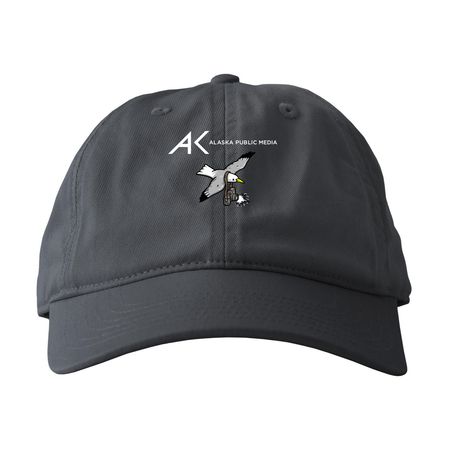 Kittiwake Hats, a Charcoal Printed Eco Baseball Cap