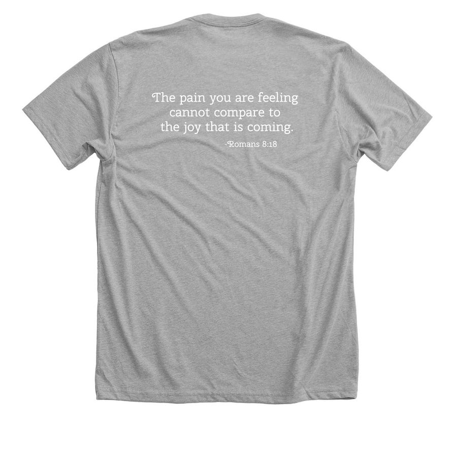 Cassie?s Journey, a Athletic Heather Premium Unisex Tee (back-view)