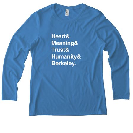 Heart & Meaning, a Azure Blue Allmade Eco Triblend Women?s Long Sleeve Tee