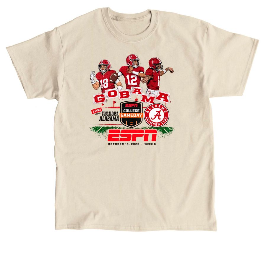 Official Alabama Football Players 2026 ESPN C, a Sand Classic Unisex Tee