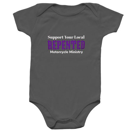 For the smallest supporters, a Charcoal Infant Onesie