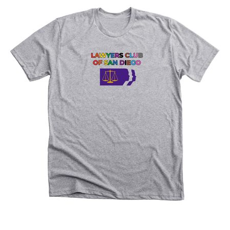 LC Pride (Unisex Cut T-shirts & Tanks), a Athletic Heather Premium Unisex Tee