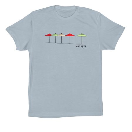 50th Reunion Shirt Without Text on Back, a Light Blue Premium Cotton Tee