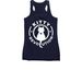 Kitty Revolution Shirts, a Navy Women's Racerback