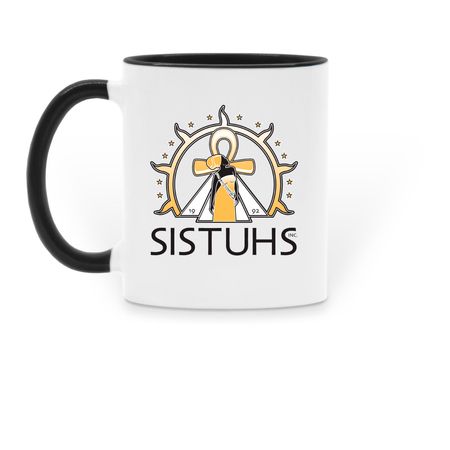 I ?? COMMUNITY SERVICE&nbsp;Mug, a Black Two-Tone Ceramic Mug (back-view)