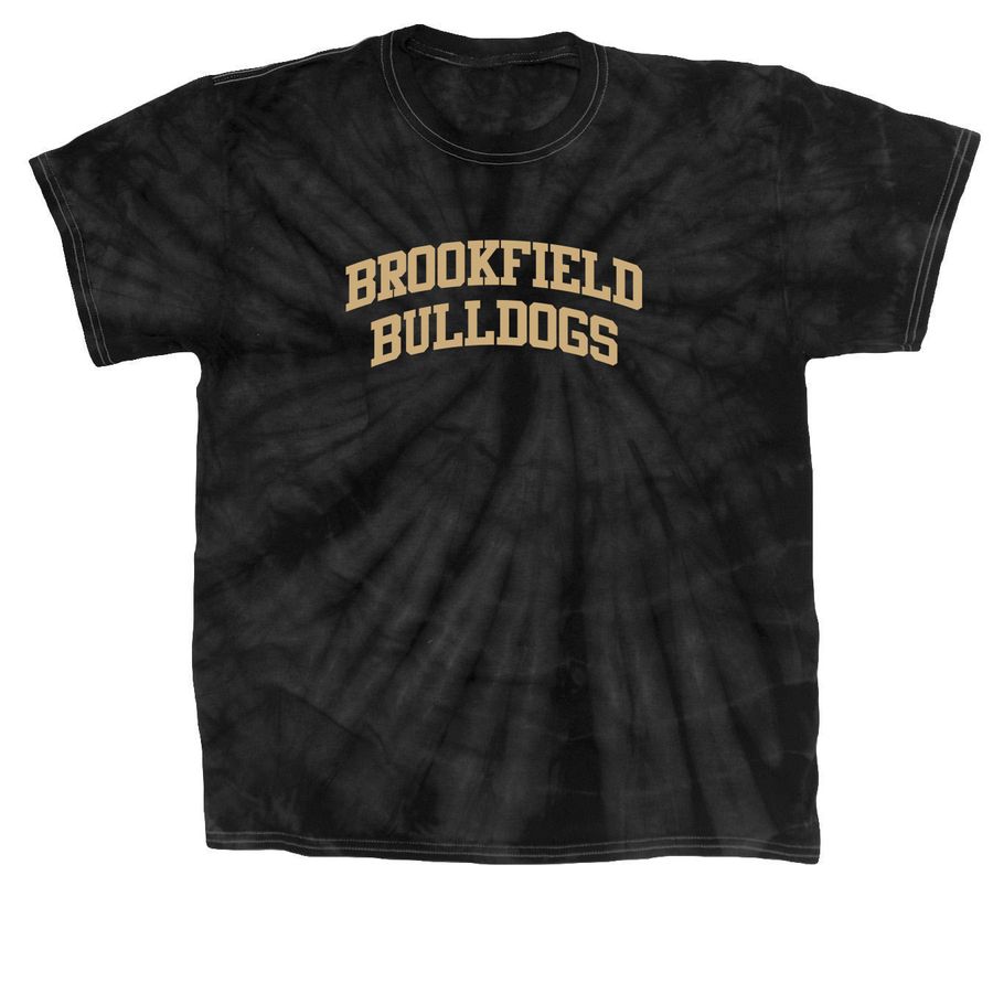 Brookfield Bulldogs Tiedye Tee, a Black Classic Tie Dye Tee