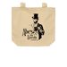 Abe's Tote Bag - Black Print, a Oyster