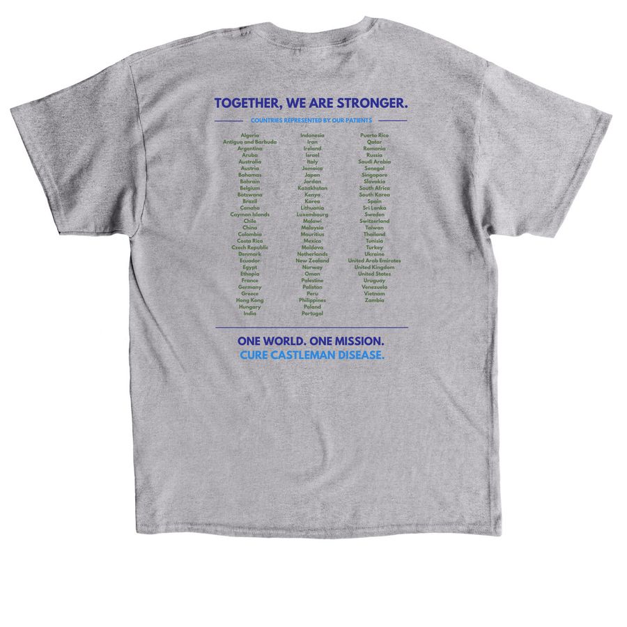 2026 World CD Day, a Sport Grey Classic Unisex Tee (back-view)