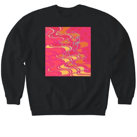 KEEP IT WAVVY, a Black Softstyle Crewneck Sweatshirt