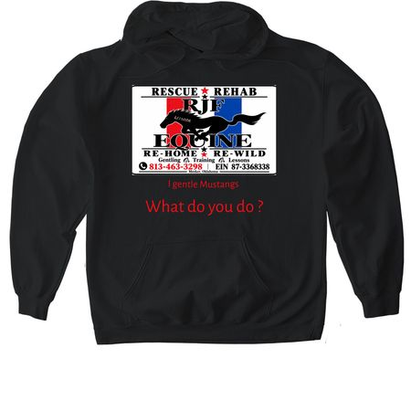 Winter Hay Fundraiser&nbsp;, a Black Gildan Softstyle Pullover Hoodie